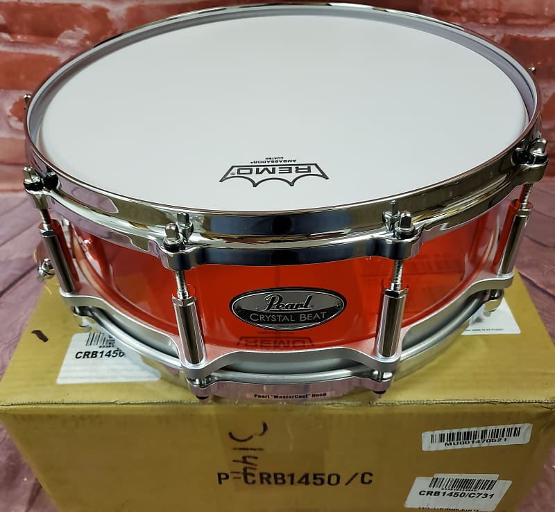 Pearl Crystal Beat Ruby Red 14x5" Snare Drum NEW Worldwide Ship | Special Order | Authorized Dealer image 1