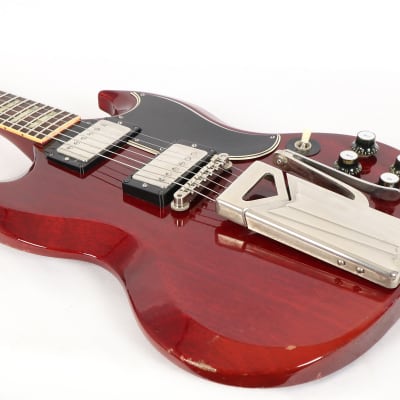 Vintage 1961 Gibson Les Paul Standard SG Cherry Red Electric Guitar w/ OHSC & PAFs image 9