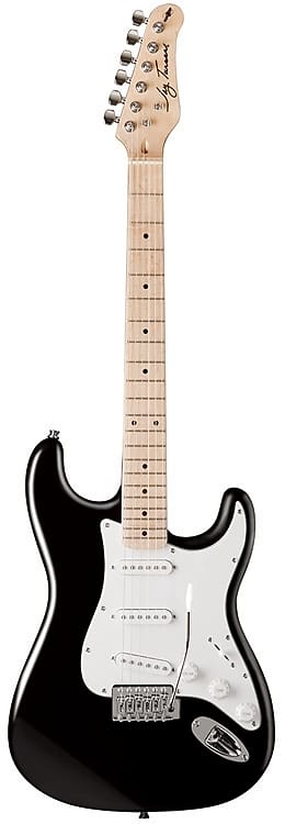 Jay Turser JT-300M-BK 300M Series Double Cutaway Body Maple Neck 6-String Electric Guitar - Black image 1