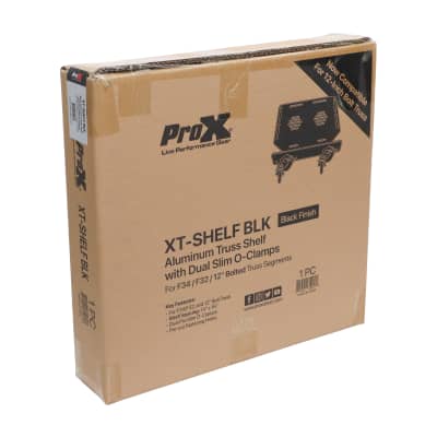 Prox Shelf Black w/Dual O-Style Pro Clamps 14"x16" Shelf Space Fit F34 Truss image 6