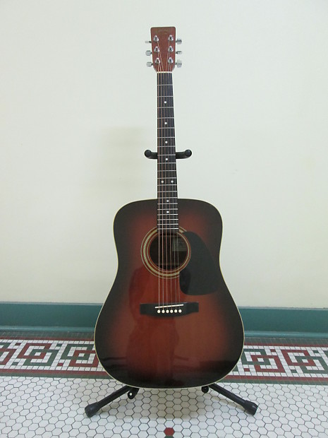 Takamine TD-27 1986 Tobacco Burst (Lawsuit Era - Martin head stock