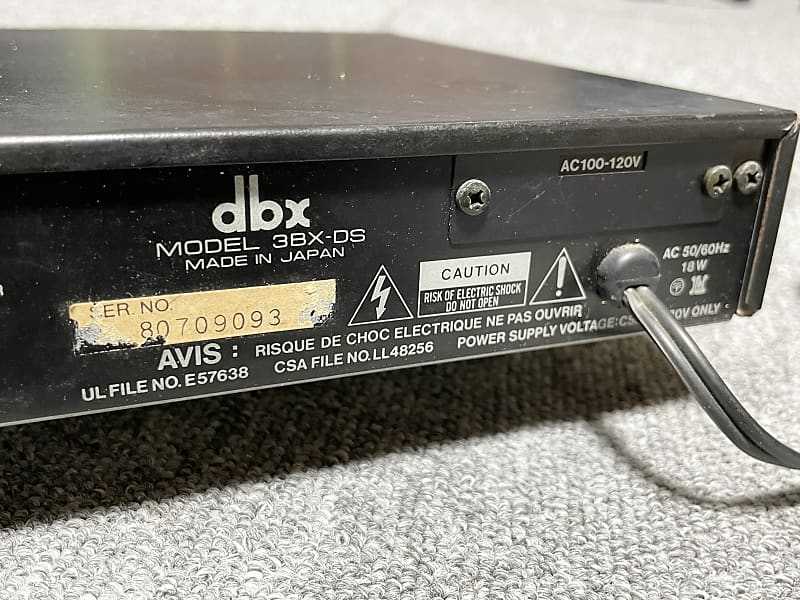 dbx 3BX-DS | Reverb