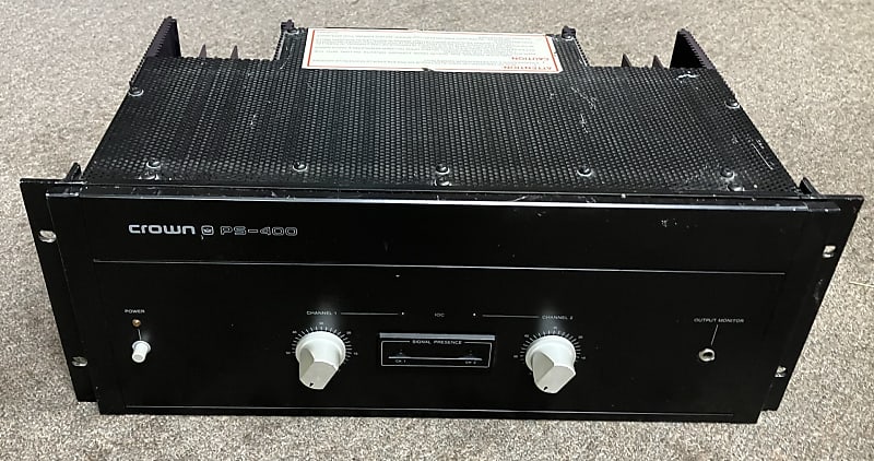 Crown PS-400, 2 channel power amplifier, Vintage