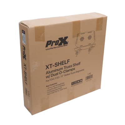 Prox Shelf Aluminum w/Dual O-Style Pro Clamps 14"x16" Shelf Space Fit F34 Truss image 7