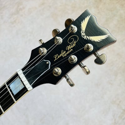 Dean USA Leslie West Signature Tattered N Torn Relic 2021 - Trans Brazilia Burst image 14