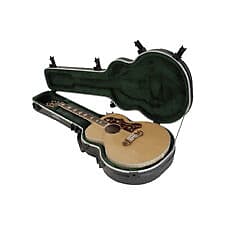 SKB 1SKB-20 Deluxe Molded Jumbo Acoustic/Archtop Electric Guitar Case Black image 1