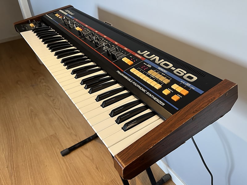 Roland Juno-60 61-Key Polyphonic Synthesizer 1982 - 1984 Black image 1