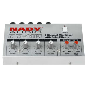 Nady MM-14FX 4-Channel Mini Mixer with Echo Effects