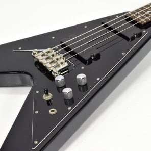 Burny BVB-75 black bass Flying V Good Condition FREESHIP Burny BVB-75 black bass Flying V Good Condition FREESHIP