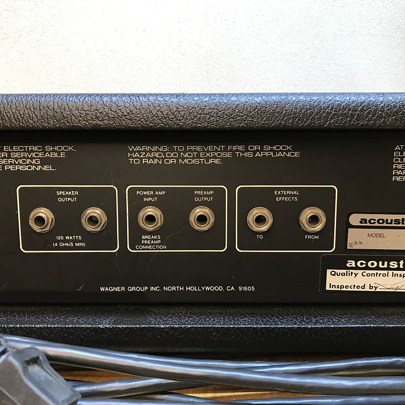 Loud and proud Acoustic B120 Bass head with EQ and limiter