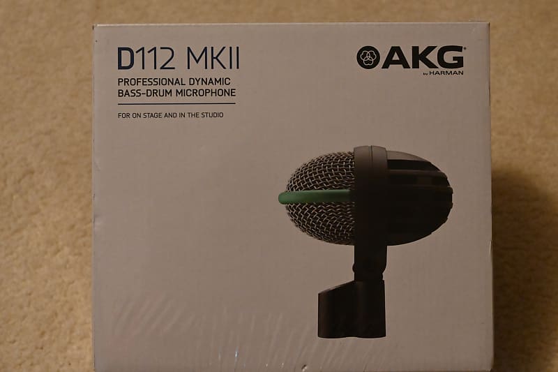 AKG D112 MKII Cardioid Dynamic Bass Drum Microphone 2010s - Gray image 1