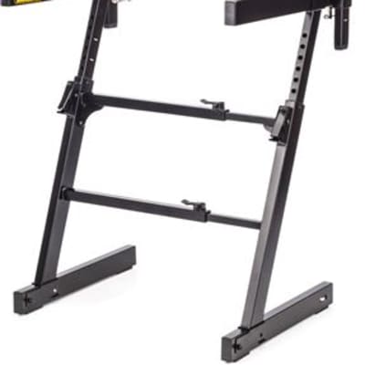 Hercules KS410B Auto Lock Double Tier Z Keyboard Stand image 2