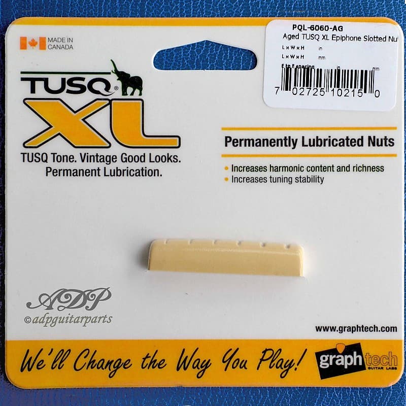 Graph Tech Aged XL PQL-6060-AG Slotted nut 44x9.2x6.1 Epiphone image 1
