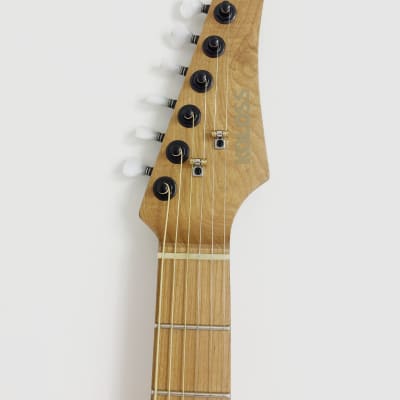 KOLOSS GT-640M Aluminum body Roasted maple neck electric guitar Black+Bag image 2