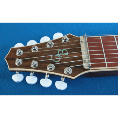 GeorgeBoards Sweet Figure Walnut on Walnut 8 String Lap Steel Guitar 2016 New Older Stock Clear Glos image 2