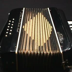 Vintage Italian Made Noble 12 Bass Accordion in  Original Case  & Ready to Play as-is image 5