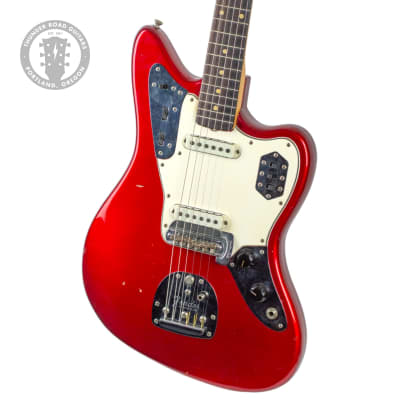 1963 Fender Jaguar Candy Apple Red Factory Refin w/Matching Headstock for sale