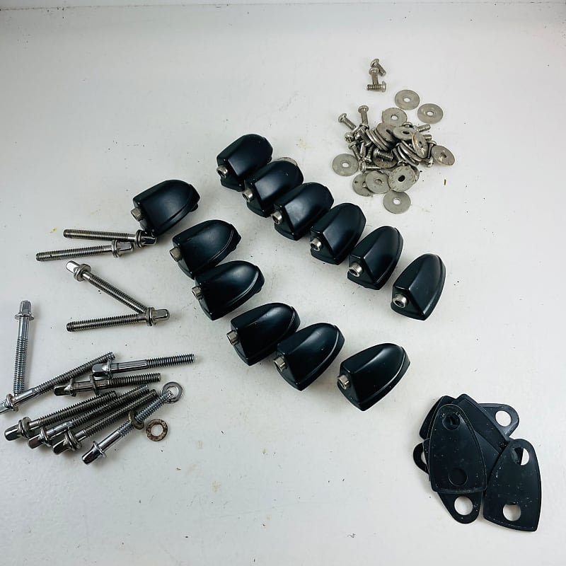 12 x Stagg Tom Drum Lugs & Tension Rods 25mm Black Reverb UK