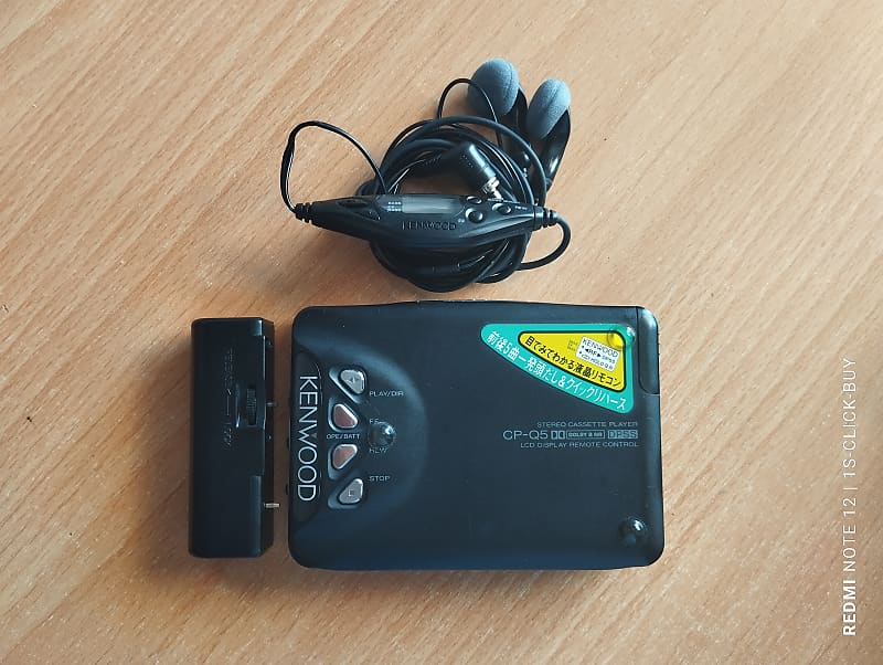 Kenwood Walkman cassette Player CQ Q5 Black good working video