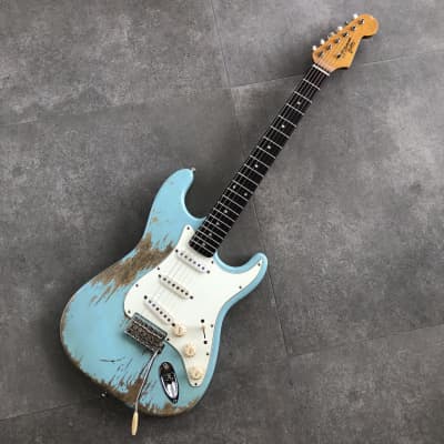 Rittenhouse Stratocaster Sonic Blue Relic Rare Guitar image 2