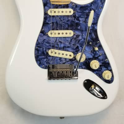 Fender Player Strat Partscaster, USA Hardware, Noiseless Pups, Custom Pickguard & Marilyn Monroe Neck Plate, Polar White, w/HSC image 5