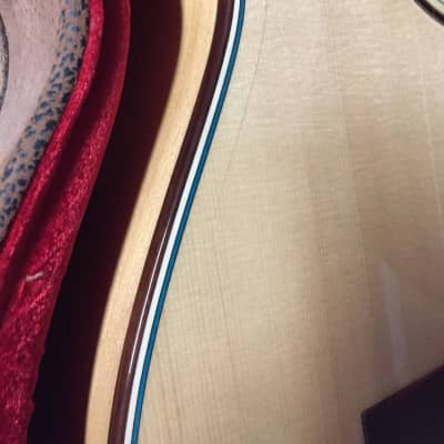 Thomas f60 nylon classical/flamenco guitar  with case blonde image 9