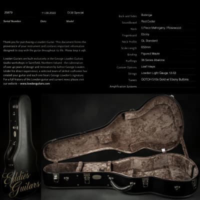 Lowden O-38 Special ‘Batch 45’ Limited Edition - Bubinga & Cedar image 25