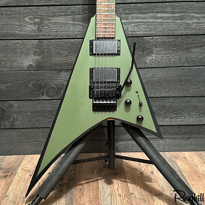 Jackson X Series Rhoads RRX24 Electric Guitar Matte Army Drab with Black Bevels image 1