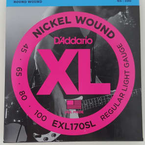 D'Addario EXL170SL Nickel Wound Bass Guitar Strings Light Super Long Scale