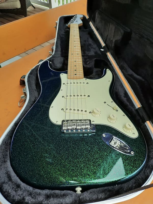 Fender Stratocaster FSR 2004 Flip Flop Green Blue Sparkle Flake image 1