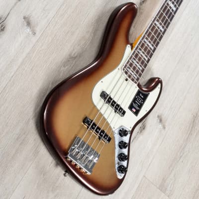 Fender American Ultra Jazz Bass V 5-String, Rosewood Fingerboard, Mocha Burst image 2