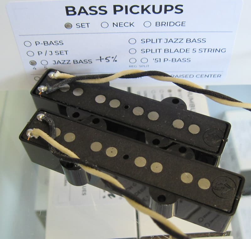 Lindy Fralin Jazz Bass Pickups Set +5% Overwound
