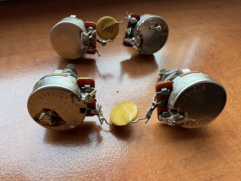 1978 Gibson Long Shaft Pots with Caps image 1