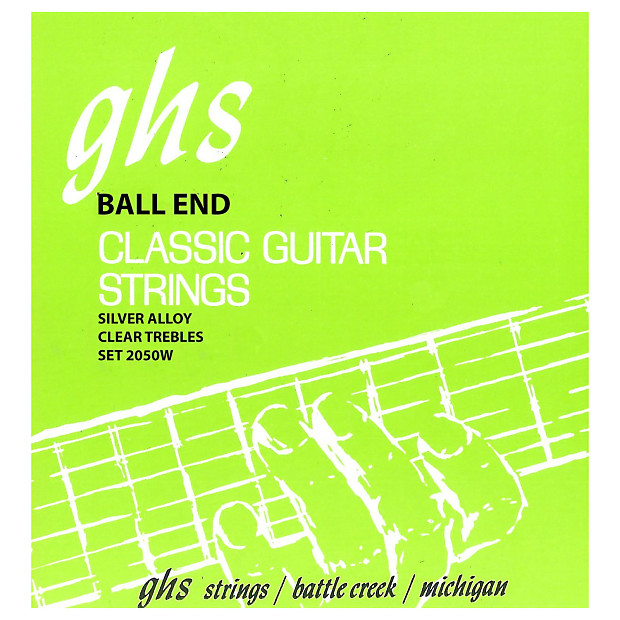 GHS 2050W Ball End Regular Classical Guitar Strings - High Tension image 1