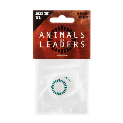 Dunlop AALP03 Animals As Leaders Tosin Abasi Tortex Jazz III XL, 6 Pack 0.60mm image 1