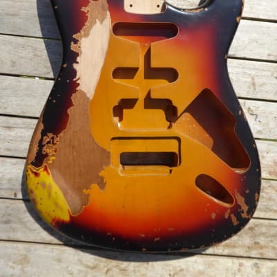 DY Guitars Richie Sambora style HSS relic strat body PRE-BUILD ORDER image 10