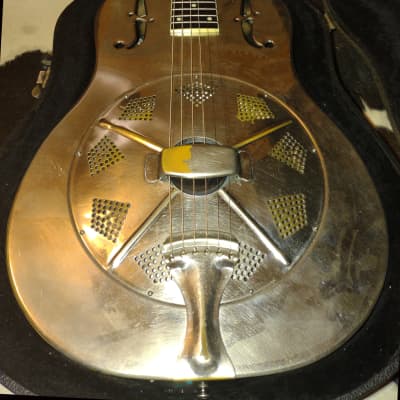 2004 National REPLICON Style 0 (Style O) Chrome-Plated Brass 1930s 12-fret Round Neck w/Demo Video image 3