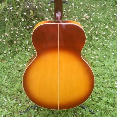 Morris MJ-200 J200 Style Guitar signed by T. Moridaira (The founder) 1973  Brown Sunburst+ Hard Case | Reverb