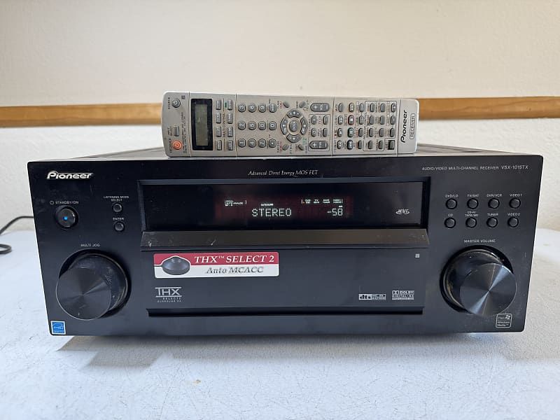 Pioneer VSX-1015TX-K Receiver HiFi Stereo 5.1 Channel Home Theater THX Audio  			