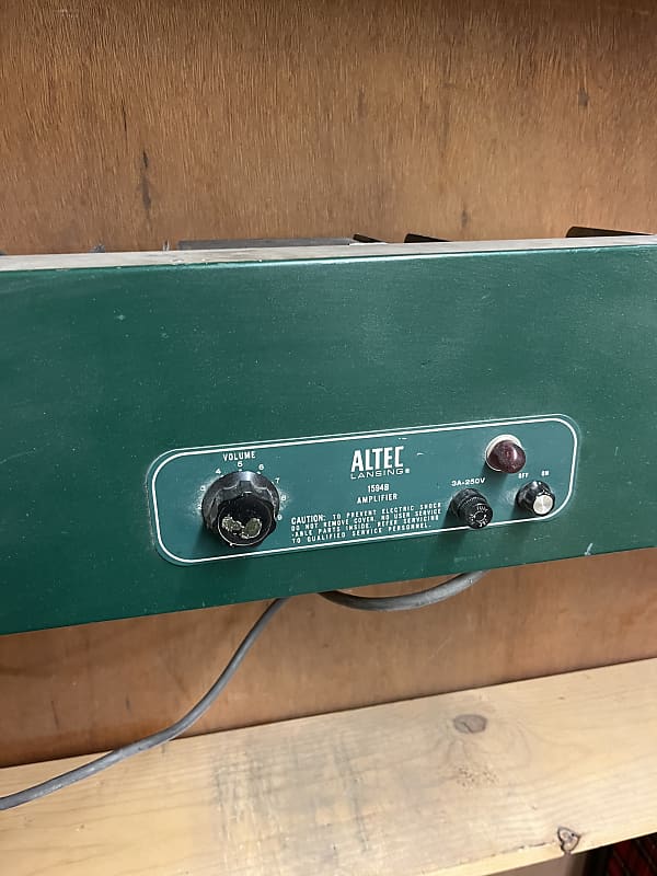 Altec 1594B 100 Watt Power Amp 1970s - Green | Reverb