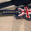 Epiphone Union Jack Sheraton - Noel Gallagher Oasis - Archtop with Gibson pickups and gray case NICE