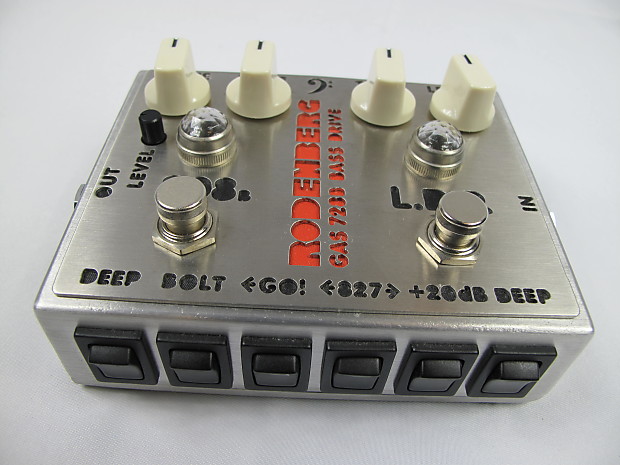 Rodenberg GAS-728B NG Clean Boost/Overdrive Bass Pedal