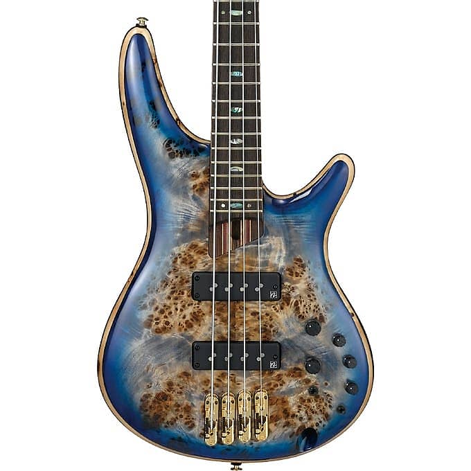 Ibanez SR2600-CBB Soundgear Premium 4-String RH Electric Bass-Cerulean Blue Burst image 1