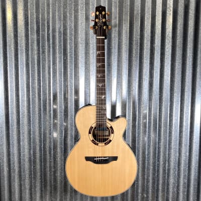 Takamine TSF48C NEX Santa Fe Natural Acoustic Electric Guitar & Case Japan #0552 Used image 3