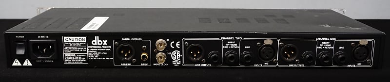 dbx 386 Dual Vaccuum Tube Preamp w/ Digital Out | Reverb