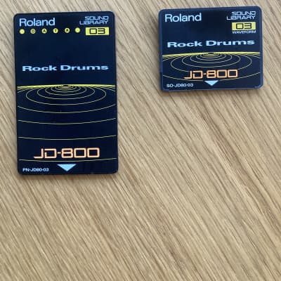 Roland Roland SL-JD80-03 Rock Drum ROM Card Set for JD-800 Synthesizer 1993 - noir