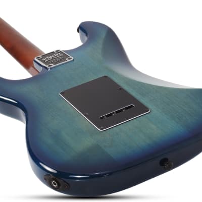Schecter Traditional Pro Electric Guitar (Transparent Blue Burst) 866 image 3