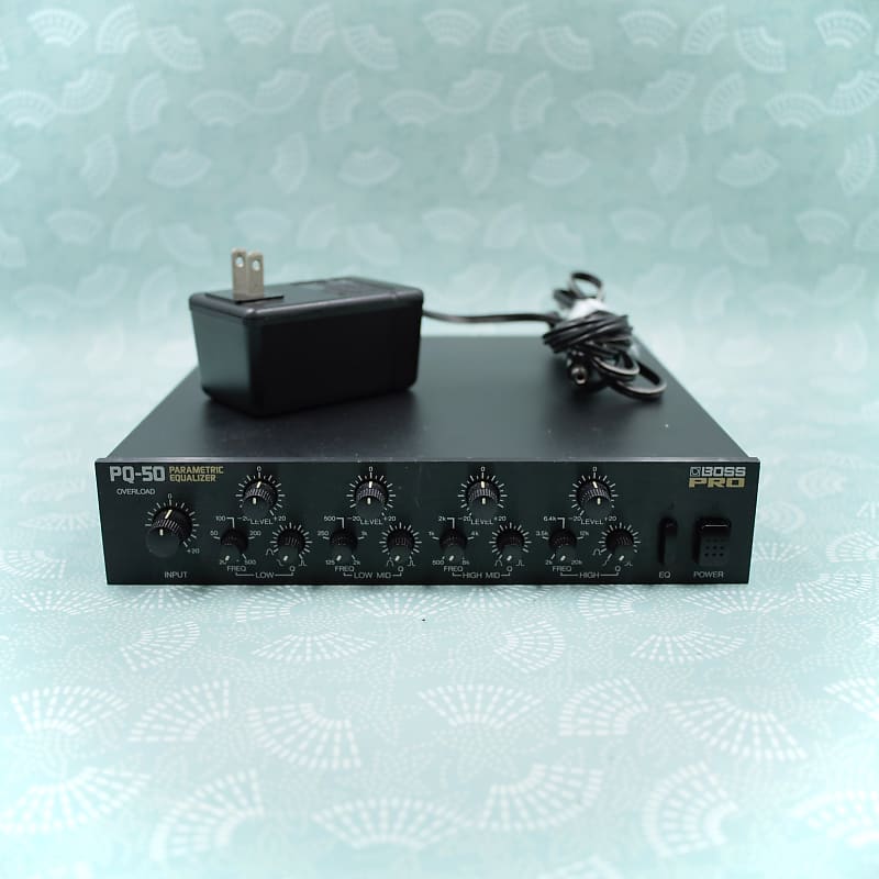 Boss Pro PQ-50 Parametric Equalizer With AC Adapter Made in Japan Guitar Effect Rack ZF33601 image 1