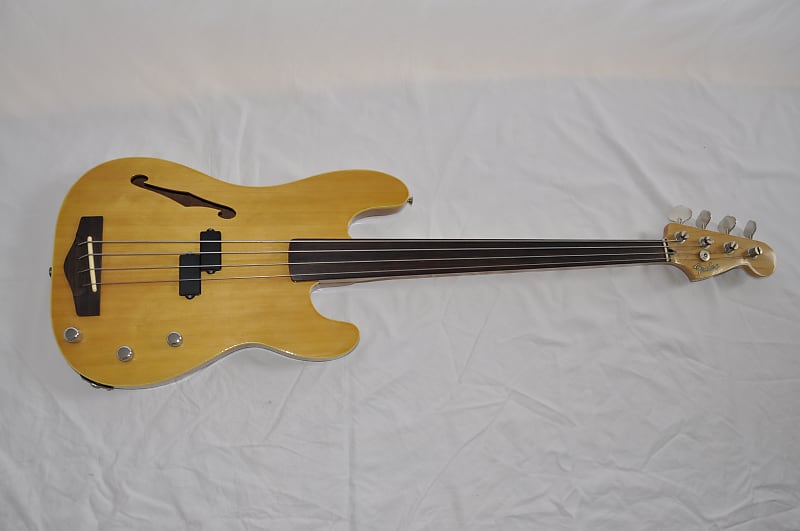 Fender PBAC-100 FL Electric-Acoustic Fretless Precision Bass MIJ | Reverb