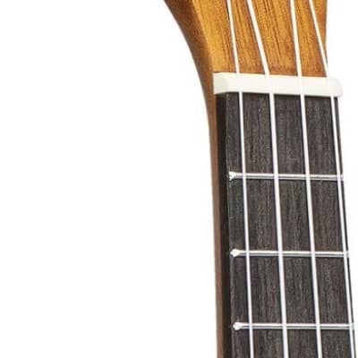 Stagg Tiki series soprano ukulele with sapele top, OH finish, with black nylon gigbag image 4